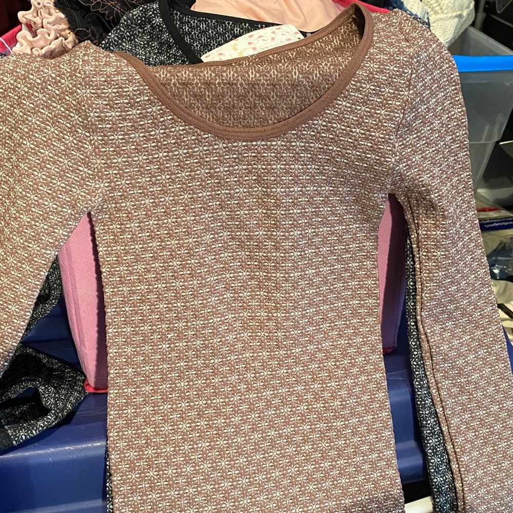 Free People Intimately Love Letter LS in Shaved Chocolate - Picture 5 of 5